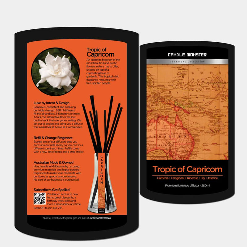 Capricorn Reed Diffuser - Diffuser - Candle Monster