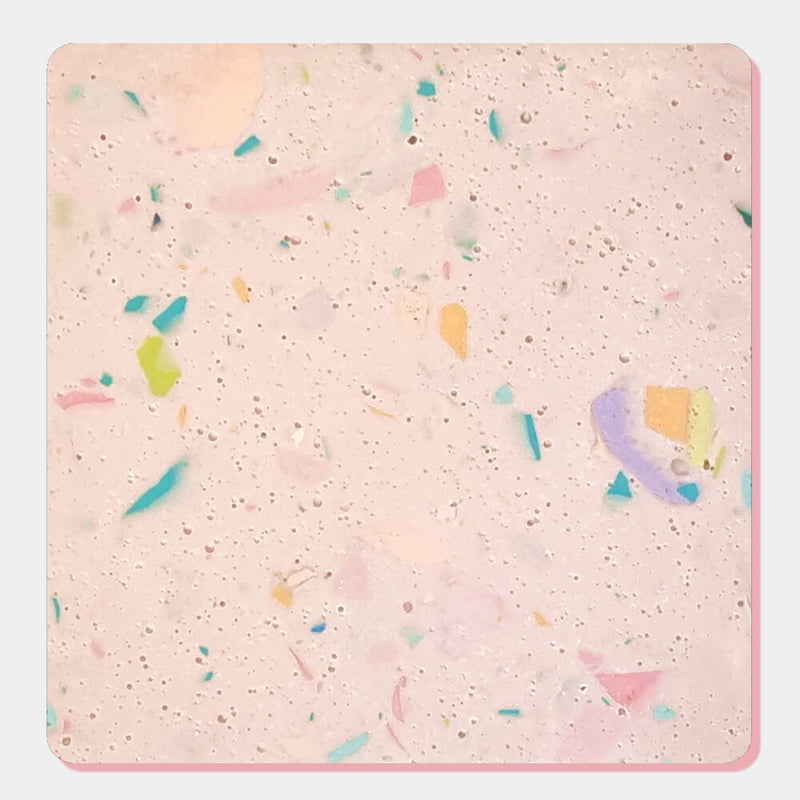 Pink Terrazzo Candle Coaster - Coaster - Candle Monster