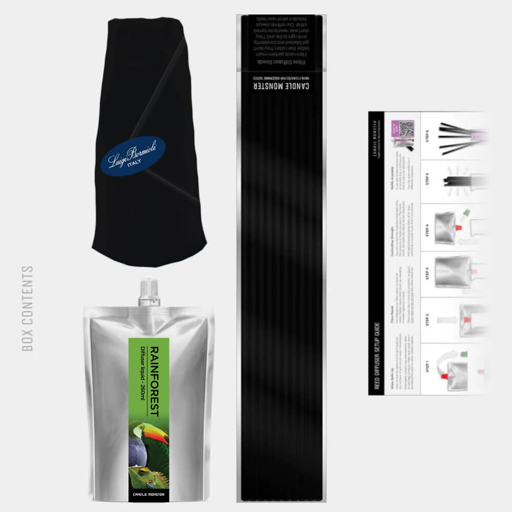 Rainforest Premium Fibre Reed Diffuser - 260ml – Candle Monster