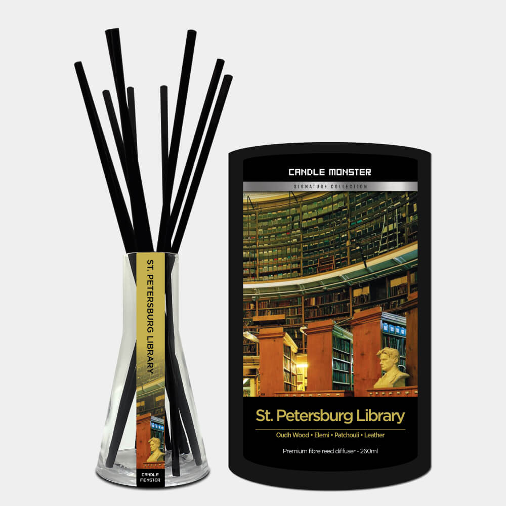 St Petersburg Library Premium Fibre Reed Diffuser - 260ml – Candle Monster