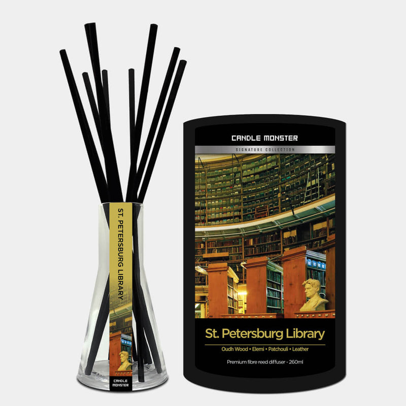 St Petersburg Library Reed Diffuser - Diffuser - Candle Monster